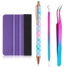 4 Pcs Pin Pen Weeding Tool, Craft Vinyl Weeding Tool Kit, Includes Air Releas...