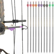 30" Carbon Arrows SP300-600 Shaft Archery Vanes Tip Recurve Bow Hunting