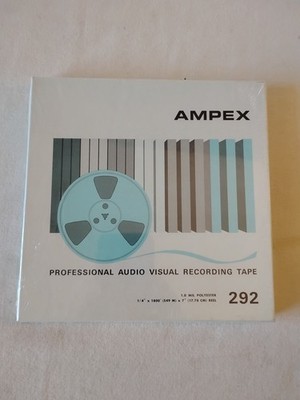 Ampex 292 1/4  x 1800  Professional Audio Visual Recording Tape NOS