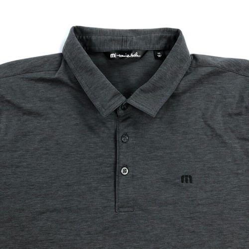 Travis Mathew Polo Shirt Men XXL Golf Performance Gray 2XL - Picture 3 of 9