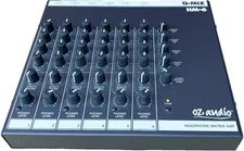 OZ Audio Q-MIX HM-6 6-Channel Headphone Matrix Mixer, Includes OEM Power Cord
