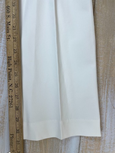 Chico's Größe 1 Medium bequeme Taille gerades Bein Hose weiß (Alabaster) gebraucht, in einwandfreiem Zustand - Bild 7 von 10