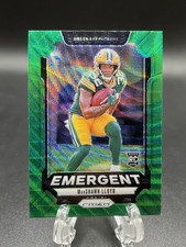 2024 Marshawn Lloyd Panini Green Wave Prizm Emergent Rookie Card RC Packers