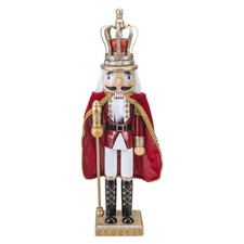 Nutcracker King Christmas Decoration 46x12. 2x9. Red Inch
