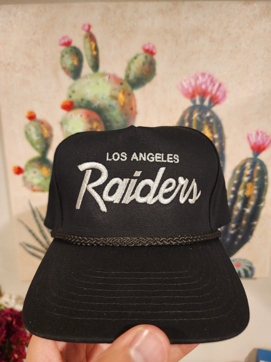 Los Angeles Raiders Script Type Rope Snapback Retro Custom