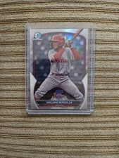 2023 Bowman Draft William Bergolla Chrome Refractor BDC-64 Philadelphia Phillies