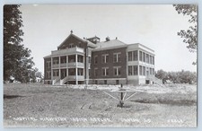 Canton South Dakota SD Hiawatha Indian Asylum Real Photo Postcard RPPC c1915