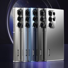 For Samsung Galaxy S26 Ultra S25 S24 S23 S22 Magnetic Lock Metal Shockproof Case