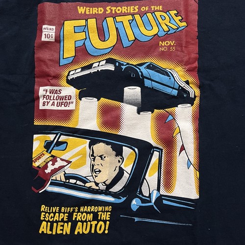 Tee Fury Mens T Shirt Blue Comic Book Graphics Alien Nation Mash Up Size Large