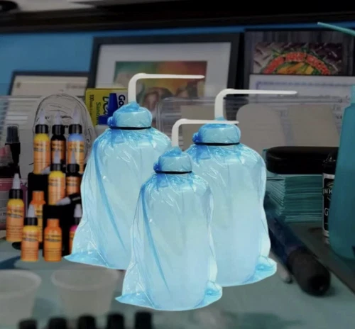 EMALLA Tattoo Wash Bottle Bags Covers Sleeves 250 pcs ~ New Sealed image 4