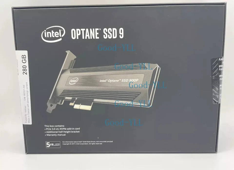 Intel Optane 900P 280GB SSD 9 AIC/HHHL PCIE NVME SSDPED1D280GAX1 10DWPD/5.11PBW - Image 2 of 3