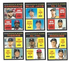  2020 Topps Heritage Rookie Stars lot of 6 Jordan Alvarez / Aristides Aquino
