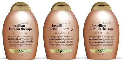 BL Ogx Shampoo Brazilian Keratin Therapy 13oz each *Three Pack*