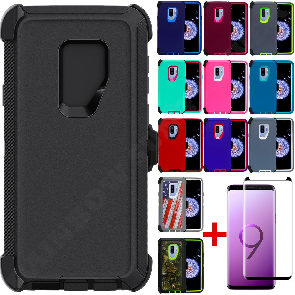 For Samsung Galaxy S9 S9+Plus Defender Case Cover w/Screen &Clip fits  Otterbox