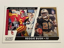 2021 Score Football Collegiate Champions - Reggie Bush - New Orleans Saints