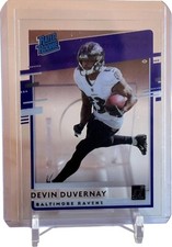 2020 NFL Chronicles Devin Duvernay Clearly Donruss Rated Rookie RC #RR-DD Ravens