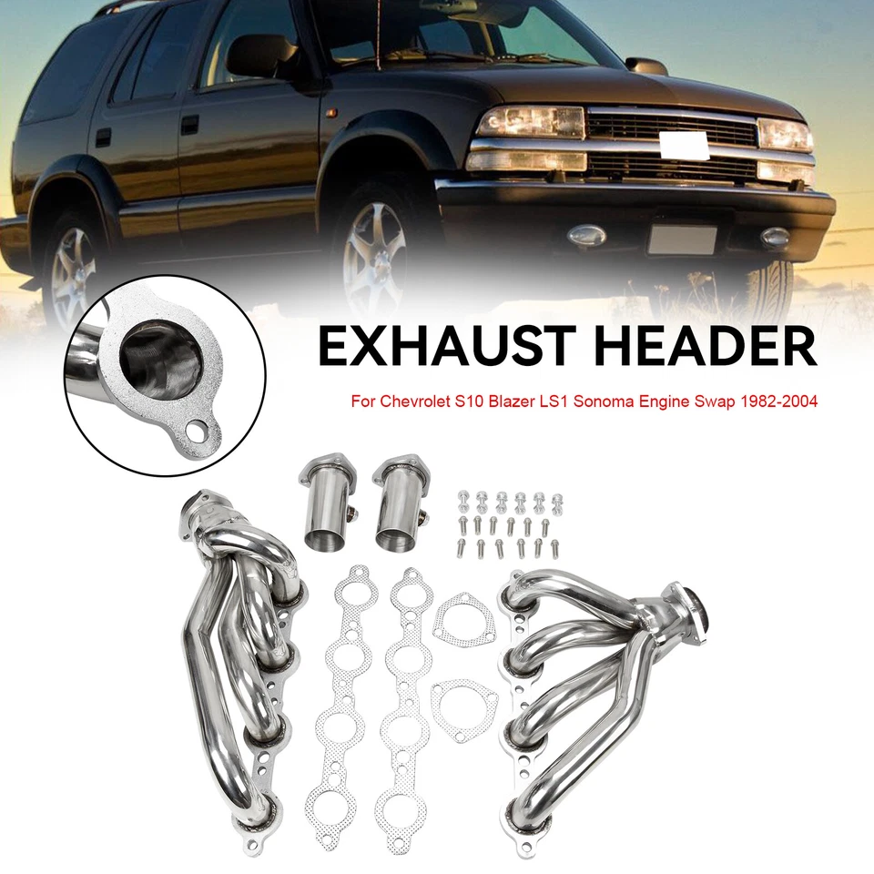 Manifold Headers Fit Chevrolet S10 Blazer LS1 Sonoma Swap Engine 1982-2004 2002 Foto 3 de 4