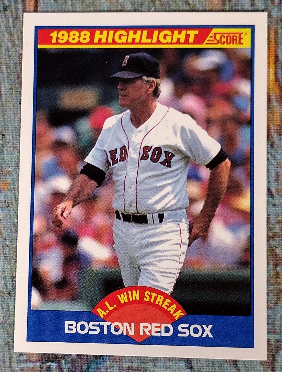 A.L. Win Streak Boston Red Sox 1989 Score 1988 Highlight #660 | eBay