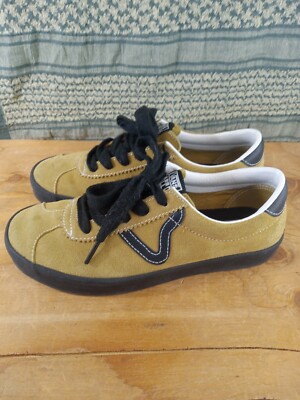 Vans Women's Size 8 Sport Low Suede Antelope Brown Black Classic Skate shoes sb7