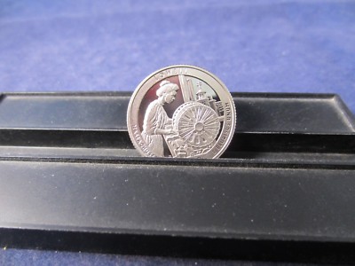 2019 S SILVER Quarter LOWELL HISTORICAL Mirror Proof MILL GIRL LOOM -