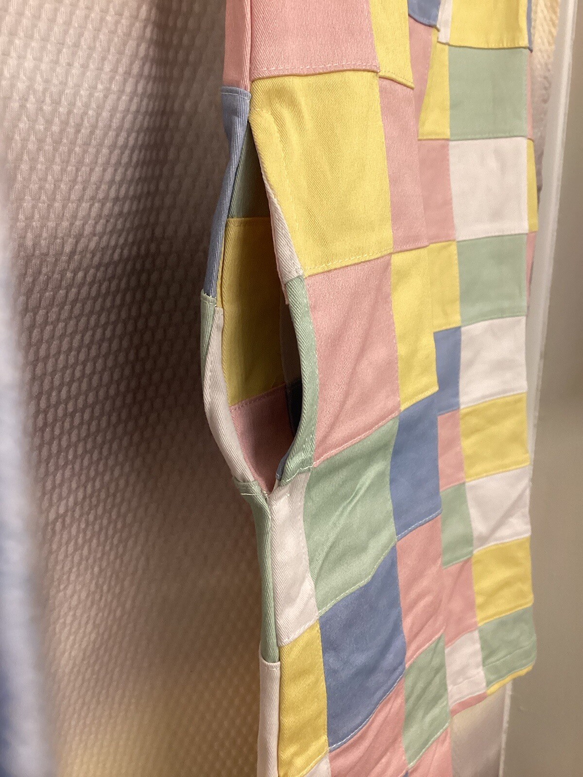 Kiel James Patrick Pastel Patchwork Shift Dress N… - image 6