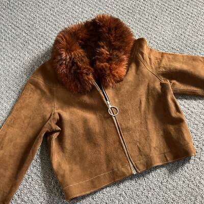 70s vintage faux fur leather boston bag Vintage Fur 70s and