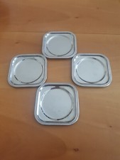4 sottobicchieri vintage primi Anni '70 in acciaio 