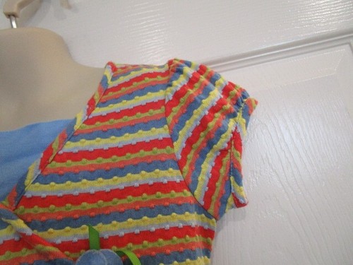 Rare Editions Girl's Rib Knit Stripe Dress Multicolor Size 6X - Picture 4 of 11