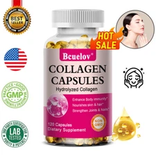 High Strength Collagen Capsule Supplement - Strong Joints and Nails