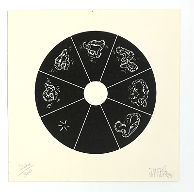 Janler Méndez Cuba signed limited edition original art print engraving n232