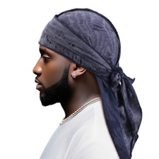 Men Pirate Bandana Hat Hip-hop Hat Beanie Turban Head Scarf Pre-Tied Durag Cap