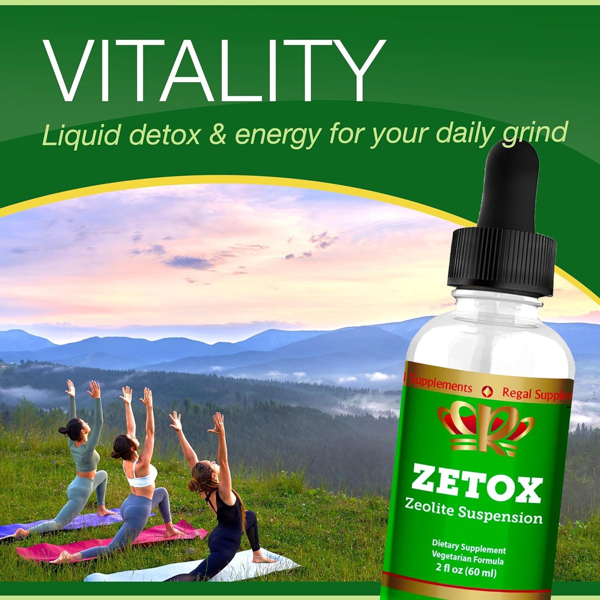 Zetox Zeolite Suspension - 2 fluid oz, Detoxification and Immune