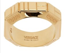 VERSACE Branded-clasp braided-chain metal nec...