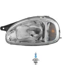 Scheinwerfer links H4 für Opel Corsa B 73_ 78_ 79_ Combo 71_ inkl. Osram Lampen