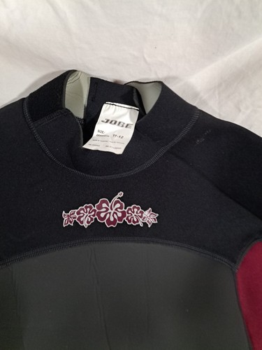 Jobe Women's Shorty Wetsuit Berry and Black Color  Size 11-12 Powerstretch Surf - Picture 2 of 11