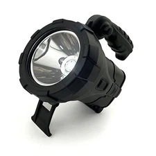 Q Beam Rechargeable Solar Flashlight Searchlight Handheld LED Spotlight Camping