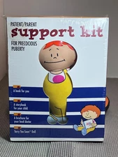 teching aid support kit child patient/parent for precocious puberty doll/book