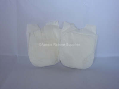 Reborn Baby Neo-Nappy Preemie Nappies Pkt of 2 10'' -14'' Approx Tiny