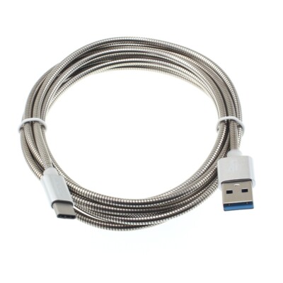 6ft Metal USB Cable Type-C Charger Cord Power Wire USB-C Long for Smart Phones
