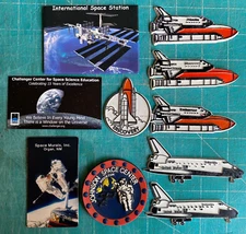 Space Shuttle Johnson Space Center Refrigerator Magnets Columbia Challenger MCI