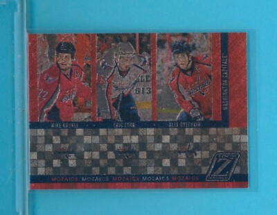  2010-11 ZENITH MOZAICS CAPITALS #20 Alex Ovechkin, Mike Knuble, Eric Fehr 