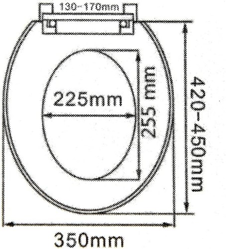 Slow Soft Close White Oval Toilet Seat Cover Anti Slam Adjustable Fixings - Picture 7 of 13