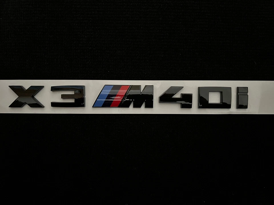 BMW X3 M40i BADGE IN GLOSS BLACK - Image 2 of 4