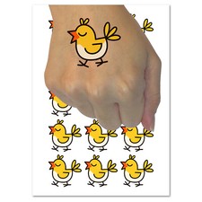 Carefree Bird Chirping Temporary Tattoo Water Resistant Fake Body Art Set