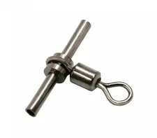 Black Nickel Crimp Swivels For Sea Fishing - All Sizes - Premium Quality!