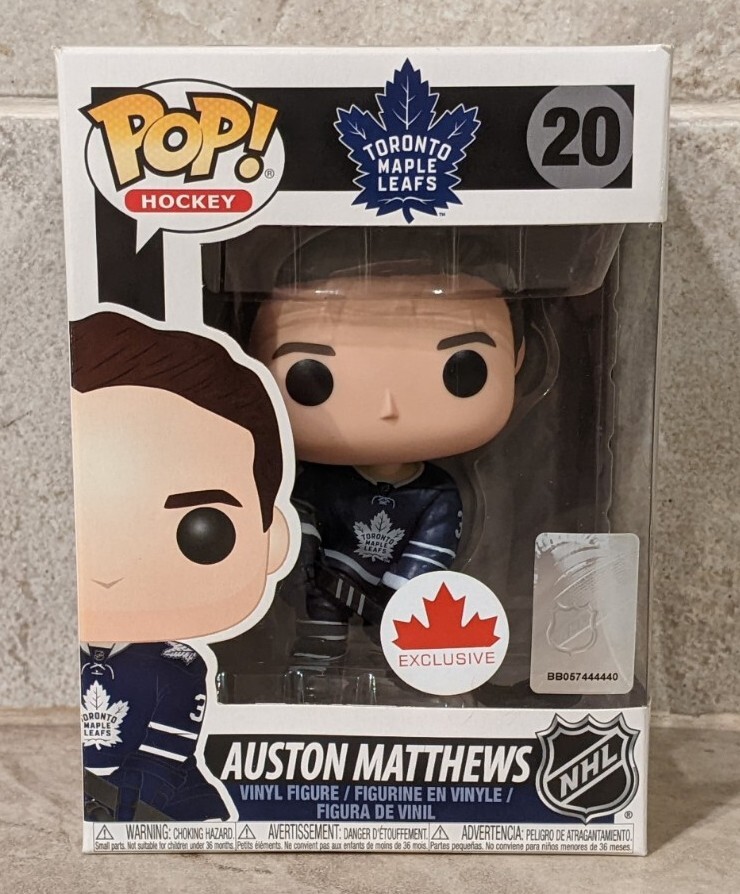 Funko Pop Auston Matthews 20 (Blue Shirt) Canada Exclusive W/ Soft Protector