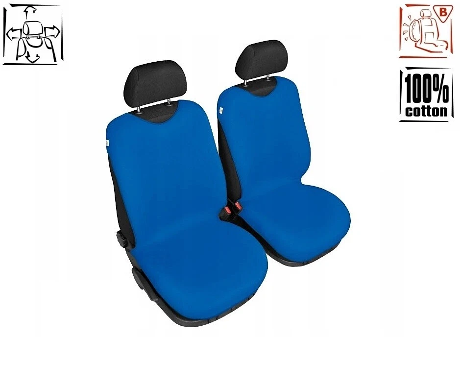  Fundas de asiento delantero universales de ALGODÓN CAMISETAS adecuadas para VOLVO 740, 760 Foto 4 de 4