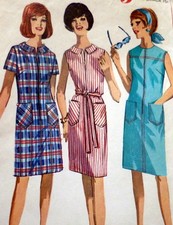 LOVELY VTG 1960s DRESS Sewing Pattern 12/32