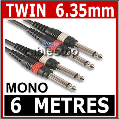 Duttek Cavo Splitter Da 6.35mm A 2 RCA, Cavo Audio Mono Da 1/4 Di - Foto 11