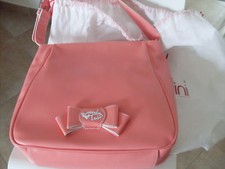 "BRACCIALINI" TUA JOLIE CORALLO BORSA + SACCA ANTIPOLVERE segni usura OCCASIONE!